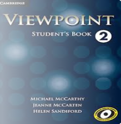 Viewpoint 2B ترم تابستان 1 روزهای زوج ساعت 20:00 تا 21:30